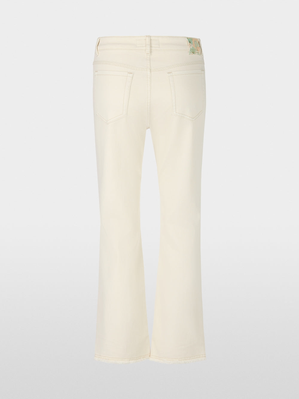 Flared and cropped jeans with embellishments