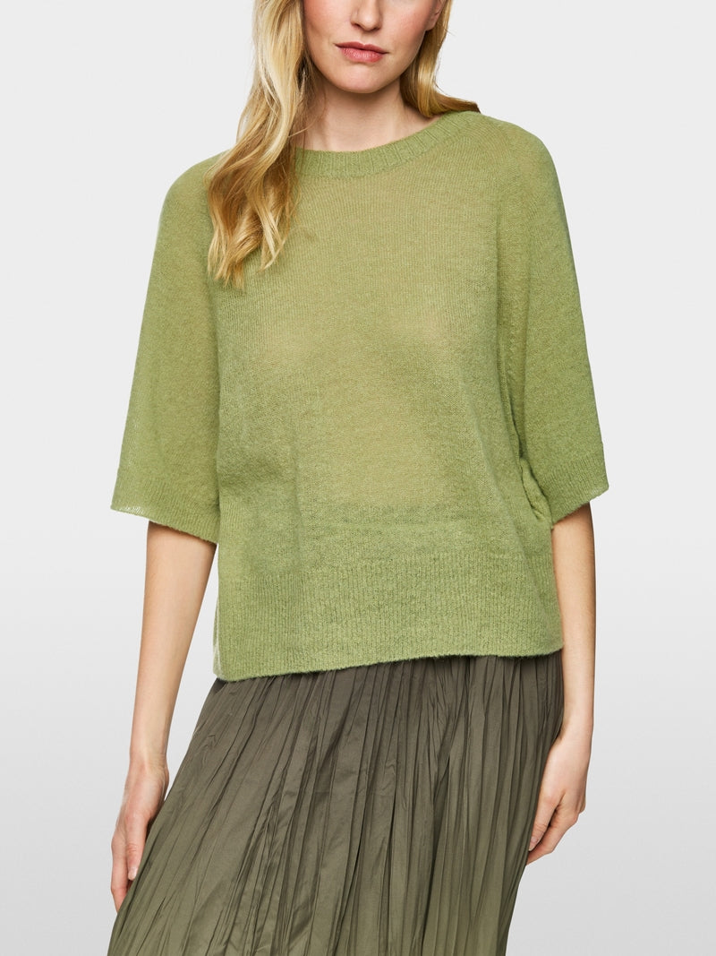 Lightweight alpaca and wool jumper