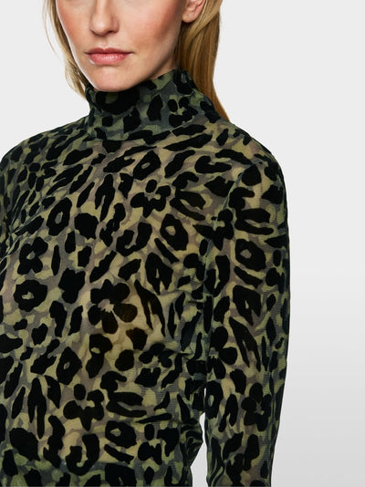Mesh long sleeve top