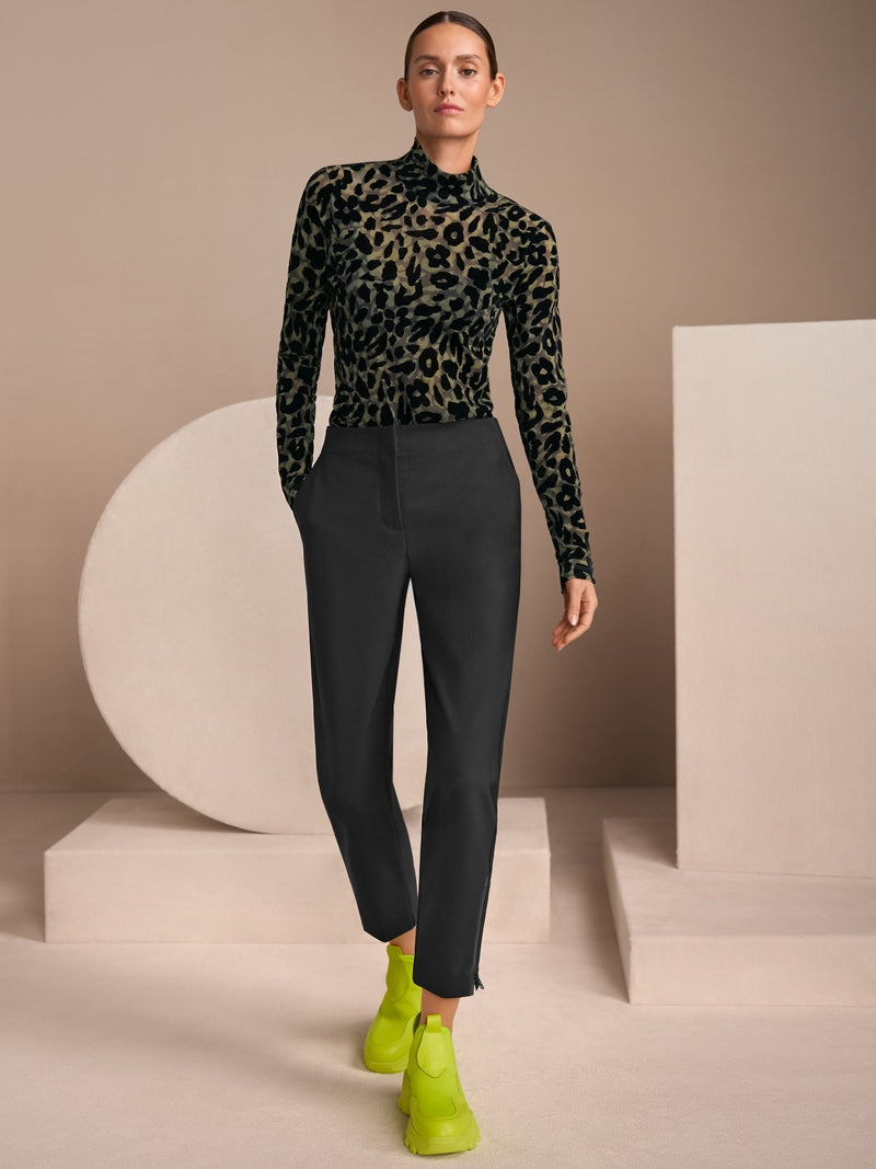 Mesh long sleeve top