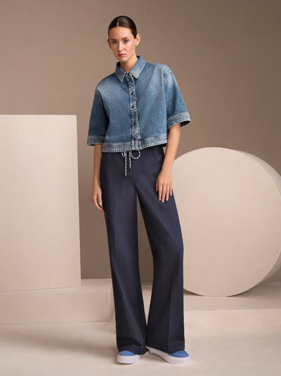 Denim blouse