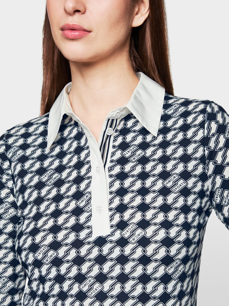 Buttoned polo shirt