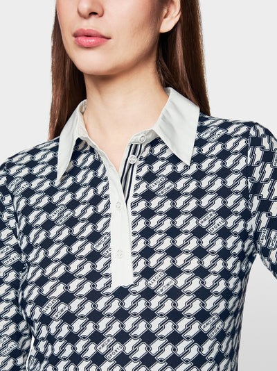 Buttoned polo shirt