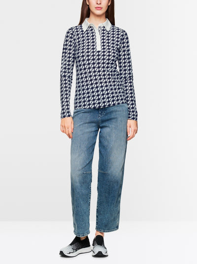 Buttoned polo shirt