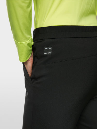 Techno material trousers