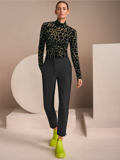Techno material trousers