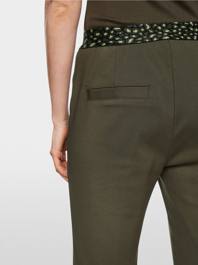 Slim fit  trousers with a stitched crease.