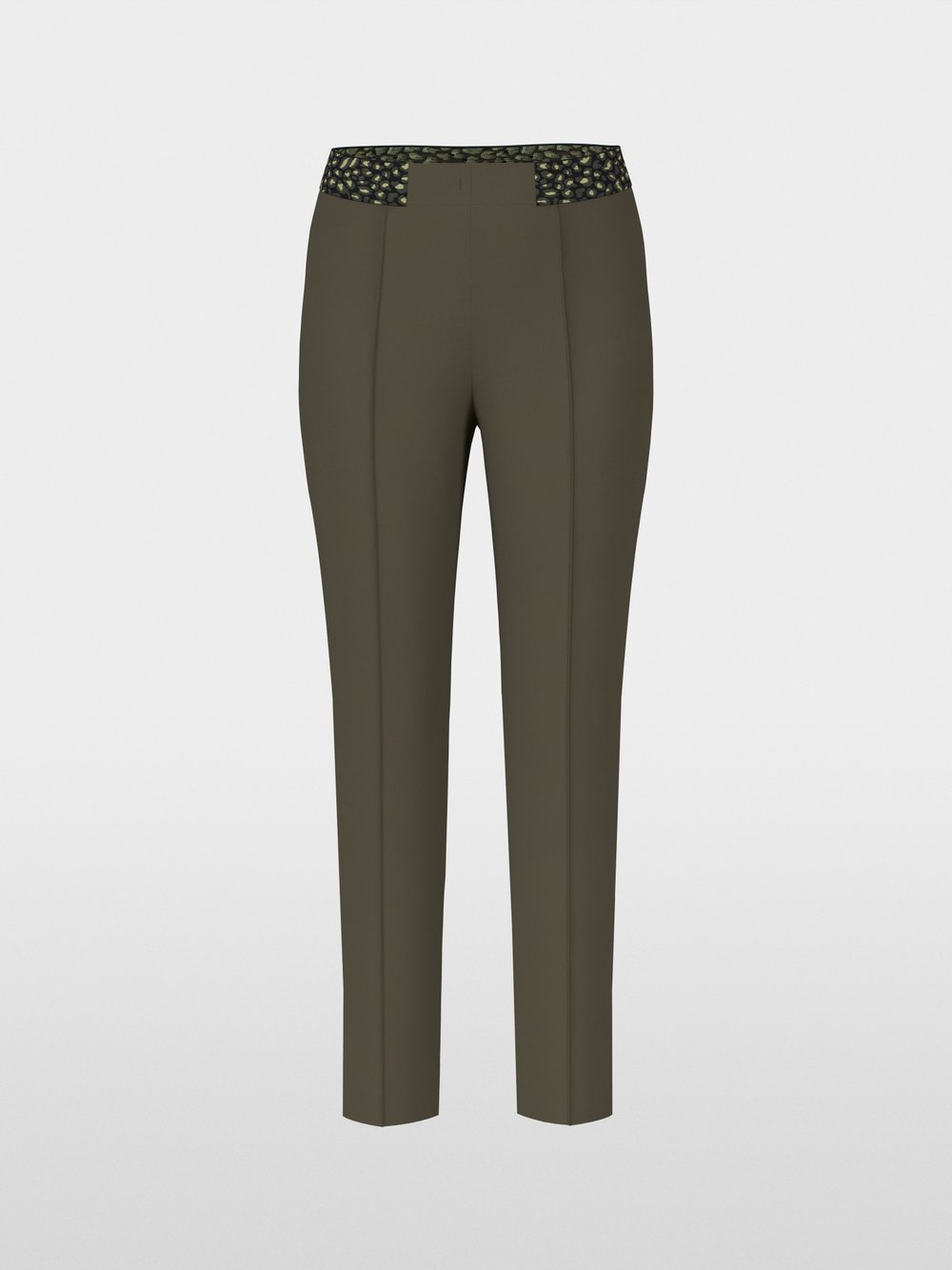Slim fit  trousers with a stitched crease.