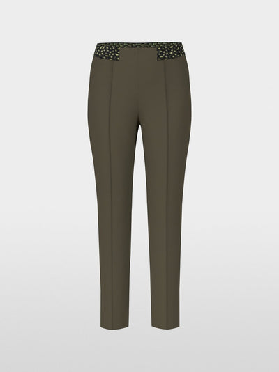 Slim fit  trousers with a stitched crease.