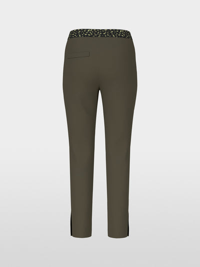 Slim fit  trousers with a stitched crease.