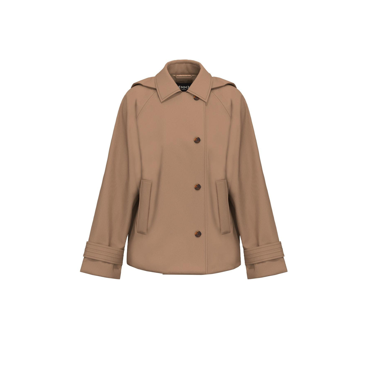 A-Line Trench with Detachable Hood Lightly Padded